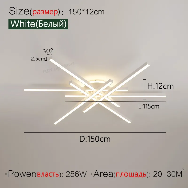 2025 new ceiling lamp Nordic modern LED lamp living room dining room bedroom lights ceiling chandelier - Image 7