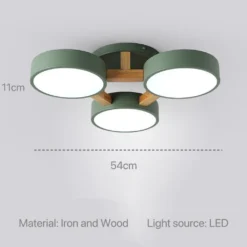 Nordic Modern Macaron Ceiling Lamp Chandelier Bedroom Minimalist Wood Home Decor Living Room Kitchen LED Lighting Fixtures - Image 10