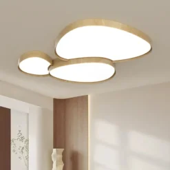 Alternative view of Creative Home Design Ceiling Light for Living Room Led Ceiling Lights Wooden House Lighting Fixture Creative Walnut Wood Bedroom