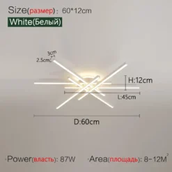 2025 new ceiling lamp Nordic modern LED lamp living room dining room bedroom lights ceiling chandelier - Image 14