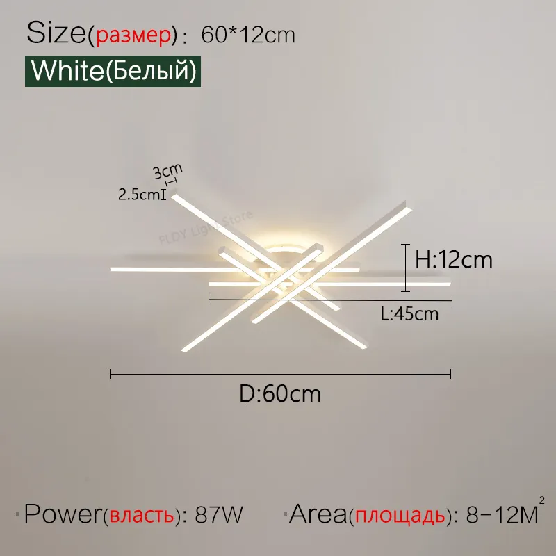 2025 new ceiling lamp Nordic modern LED lamp living room dining room bedroom lights ceiling chandelier - Image 14