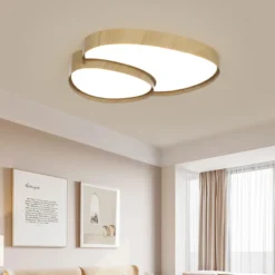 Creative Home Design Ceiling Light for Living Room Led Ceiling Lights Wooden House Lighting Fixture Creative Walnut Wood Bedroom - Image 5