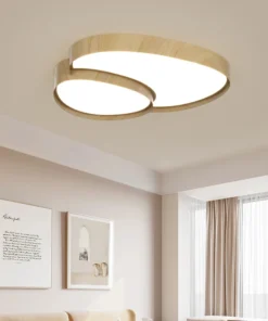 Creative Home Design Ceiling Light for Living Room Led Ceiling Lights Wooden House Lighting Fixture Creative Walnut Wood Bedroom - Image 5