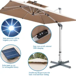 💥 PATIO RAIN GUARD LED FEED BY SOLAR ENERGY - Imagen 9