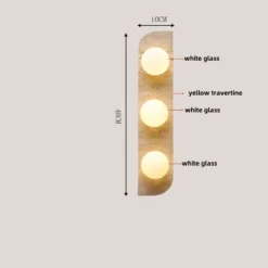 Lámpara de pared LED de vidrio blanco IWHD, lámpara de noche, vestíbulo, pasillo, estilo nórdico moderno, cueva amarilla, piedra creativa, lámpara de escalera - Image 21