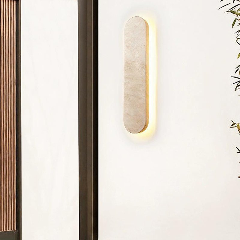 Lámpara de pared rectangular moderna de piedra natural, 3000/4000/5000 K, ideal para salón, dormitorio, comedor y baño. - Image 3