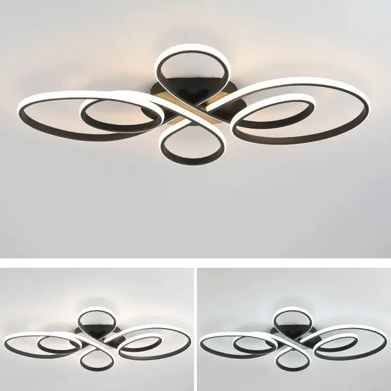 Low Floor Living Room Ceiling Lights Remote Control Modern LED Surface Mounted Light Fixture Dining Room led Ceiling Lamps Dimme - Image 3