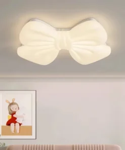 Creative Butterfly Knot Bedroom Led Ceiling Chandelier Modern Children's Room Lamp Home Decorate Living Room Dining Lamp Fixture - Image 5
