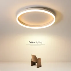 Modern Bedroom led Ceiling Lights Round Remote Control Dimmable led Living Room Ceiling Light White/Black Indoor Ceiling Lights - Image 4