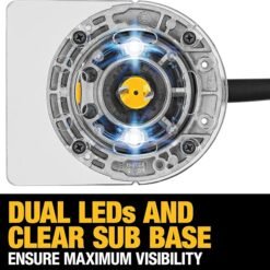 Max DWP611 1.25 HP Fresadora Compacta de Velocidad Variable y Par de Torsión, 1.25 Hp con Luz LED - Imagen 7
