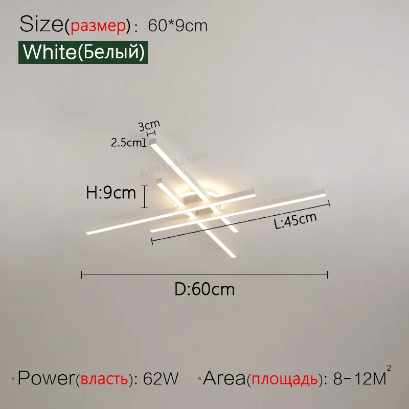 2025 new ceiling lamp Nordic modern LED lamp living room dining room bedroom lights ceiling chandelier - Image 10