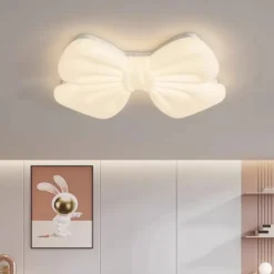 Creative Butterfly Knot Bedroom Led Ceiling Chandelier Modern Children's Room Lamp Home Decorate Living Room Dining Lamp Fixture - Image 3