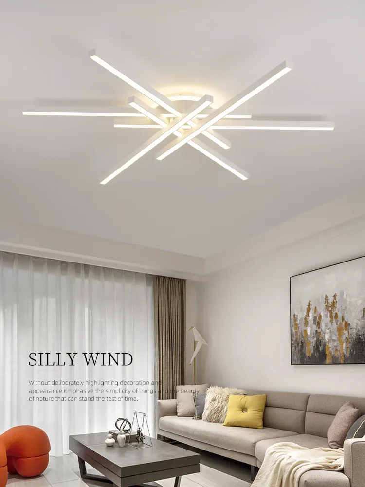 2025 new ceiling lamp Nordic modern LED lamp living room dining room bedroom lights ceiling chandelier - Image 2