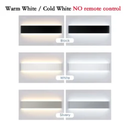 Alternative view of Lámpara de pared LED moderna regulable 110/220 V, lámpara de interior, apliques de pared, escalera, dormitorio, mesita de noche, sala de estar, iluminación del pasillo del hogar.