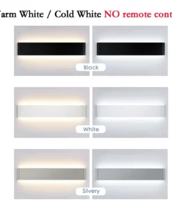 Alternative view of Lámpara de pared LED moderna regulable 110/220 V, lámpara de interior, apliques de pared, escalera, dormitorio, mesita de noche, sala de estar, iluminación del pasillo del hogar.
