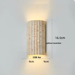 Lámpara de pared LED de vidrio blanco IWHD, lámpara de noche, vestíbulo, pasillo, estilo nórdico moderno, cueva amarilla, piedra creativa, lámpara de escalera - Image 8