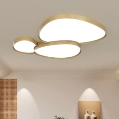 Creative Home Design Ceiling Light for Living Room Led Ceiling Lights Wooden House Lighting Fixture Creative Walnut Wood Bedroom - Image 3