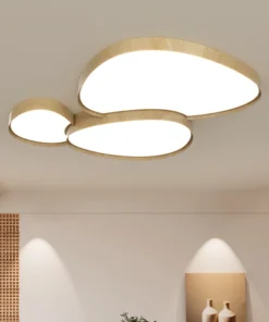 Creative Home Design Ceiling Light for Living Room Led Ceiling Lights Wooden House Lighting Fixture Creative Walnut Wood Bedroom - Image 3