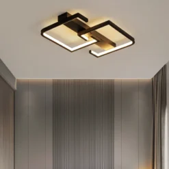 Nordic Remote control led Ceiling Lights Modern Bedroom Ceiling Light 220v Living Room Black dimmable led Ceiling Lamps Lighting - Image 3