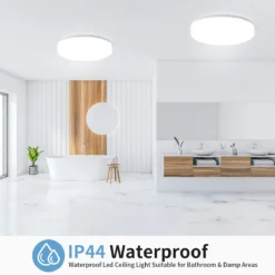 Lámpara de techo LED redonda, moderna, decorativa, para el hogar, 18/24/36/48 W, para sala de estar, dormitorio, cocina interior. - Image 3