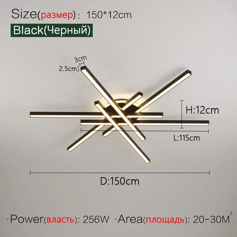 2025 new ceiling lamp Nordic modern LED lamp living room dining room bedroom lights ceiling chandelier - Image 9
