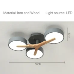 Nordic Modern Macaron Ceiling Lamp Chandelier Bedroom Minimalist Wood Home Decor Living Room Kitchen LED Lighting Fixtures - Image 17