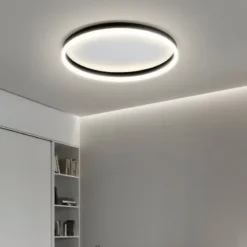 Modern Bedroom led Ceiling Lights Round Remote Control Dimmable led Living Room Ceiling Light White/Black Indoor Ceiling Lights - Image 3
