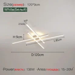 2025 new ceiling lamp Nordic modern LED lamp living room dining room bedroom lights ceiling chandelier - Image 12