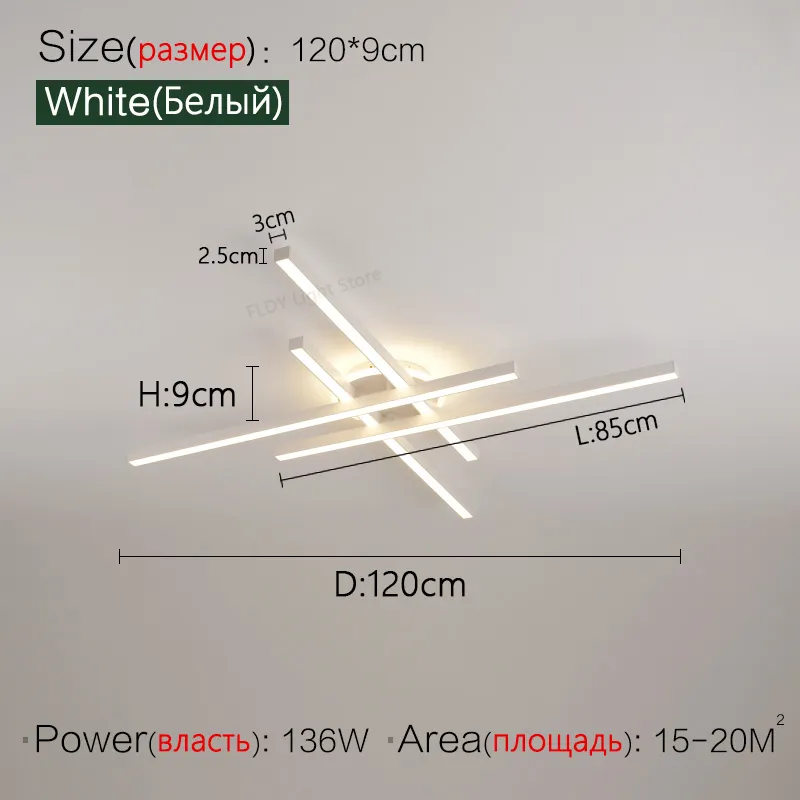 2025 new ceiling lamp Nordic modern LED lamp living room dining room bedroom lights ceiling chandelier - Image 12