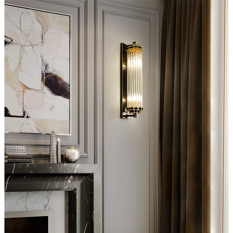 Nordic Wall Light Luxury Crystal Led Modern Gold Wall Lamp Corner Bedroom Wall Sconce Sconce Home Decor Bracket Lustre Fixtures - Image 3