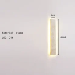 Lámpara de pared rectangular moderna de piedra natural, 3000/4000/5000 K, ideal para salón, dormitorio, comedor y baño. - Image 7