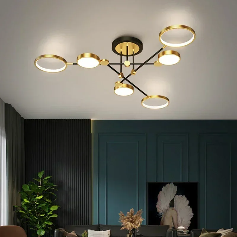 Nordic Light Luxury LED Lighting Branch Chandelier Living Room Bedroom Home Light Strip Lighting Wholesale Ceiling Light - Image 3