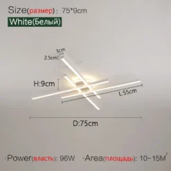 2025 new ceiling lamp Nordic modern LED lamp living room dining room bedroom lights ceiling chandelier - Image 11