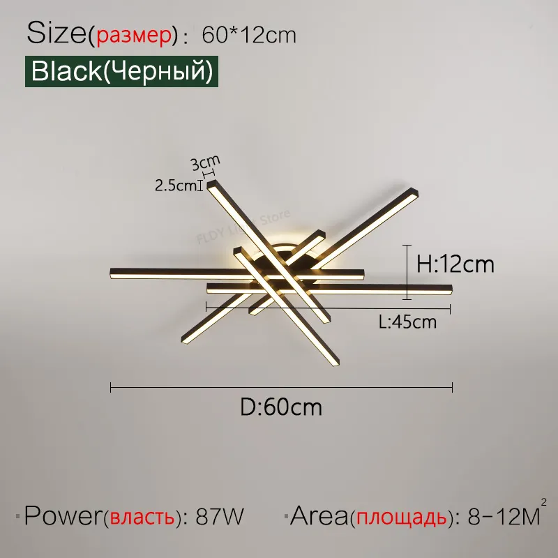 2025 new ceiling lamp Nordic modern LED lamp living room dining room bedroom lights ceiling chandelier - Image 20