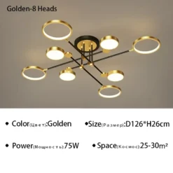 Nordic Light Luxury LED Lighting Branch Chandelier Living Room Bedroom Home Light Strip Lighting Wholesale Ceiling Light - Image 7