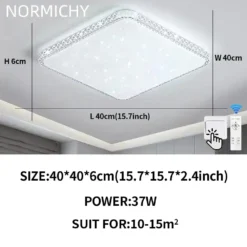 Modern Diamond Simple Design LED Ceiling Lamp White/Warm Light Bedroom Living Room Home Lighting Decorate Lustre Home Appliance - Image 11