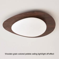Pebble ceiling lamp led wood Ceiling Light Modern Retro Art Acrylic minimalist lampfor Living Room bedroom decoration lighting - Image 5