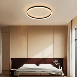 Modern Bedroom led Ceiling Lights Round Remote Control Dimmable led Living Room Ceiling Light White/Black Indoor Ceiling Lights - Image 5