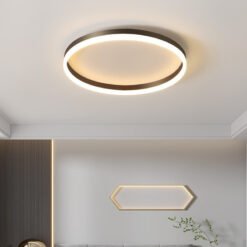 Modern Bedroom led Ceiling Lights Round Remote Control Dimmable led Living Room Ceiling Light White/Black Indoor Ceiling Lights