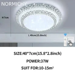 Modern Diamond Simple Design LED Ceiling Lamp White/Warm Light Bedroom Living Room Home Lighting Decorate Lustre Home Appliance - Image 7