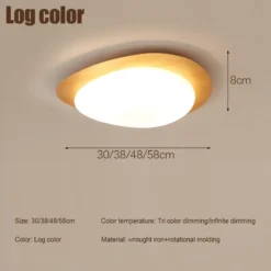 Pebble ceiling lamp led wood Ceiling Light Modern Retro Art Acrylic minimalist lampfor Living Room bedroom decoration lighting - Image 7
