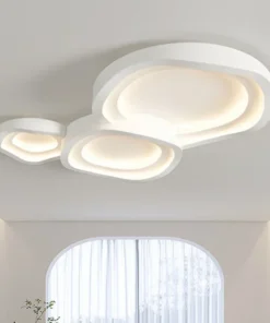 Lámparas de techo LED blancas minimalistas, decoración nórdica moderna para el hogar, luces de techo para sala de estar, comedor, accesorios de iluminación interior