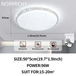 Modern Diamond Simple Design LED Ceiling Lamp White/Warm Light Bedroom Living Room Home Lighting Decorate Lustre Home Appliance - Image 22