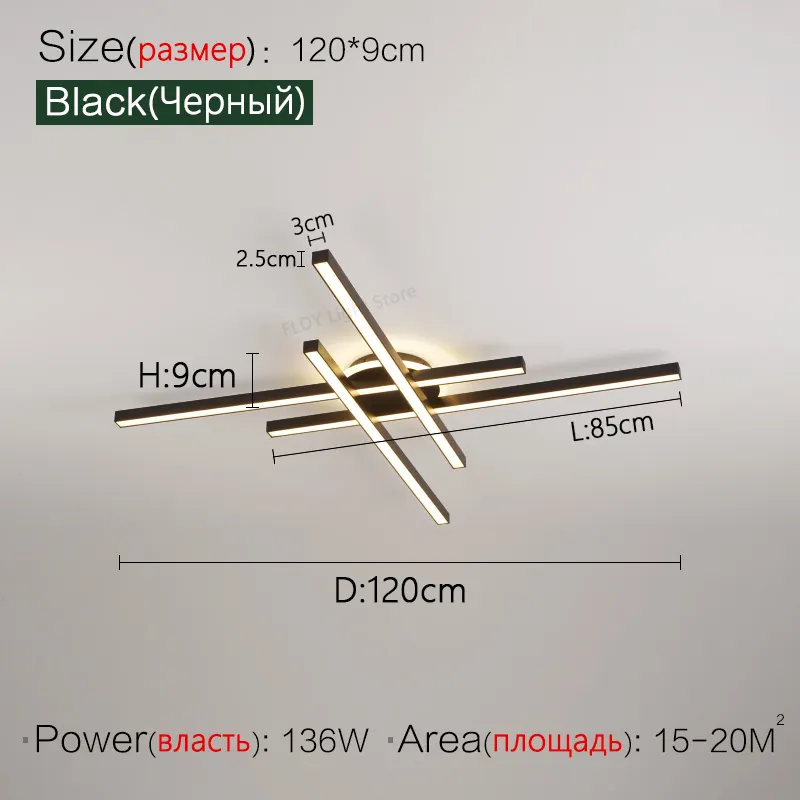 2025 new ceiling lamp Nordic modern LED lamp living room dining room bedroom lights ceiling chandelier - Image 18