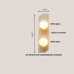 Lámpara de pared LED de vidrio blanco IWHD, lámpara de noche, vestíbulo, pasillo, estilo nórdico moderno, cueva amarilla, piedra creativa, lámpara de escalera - Image 20