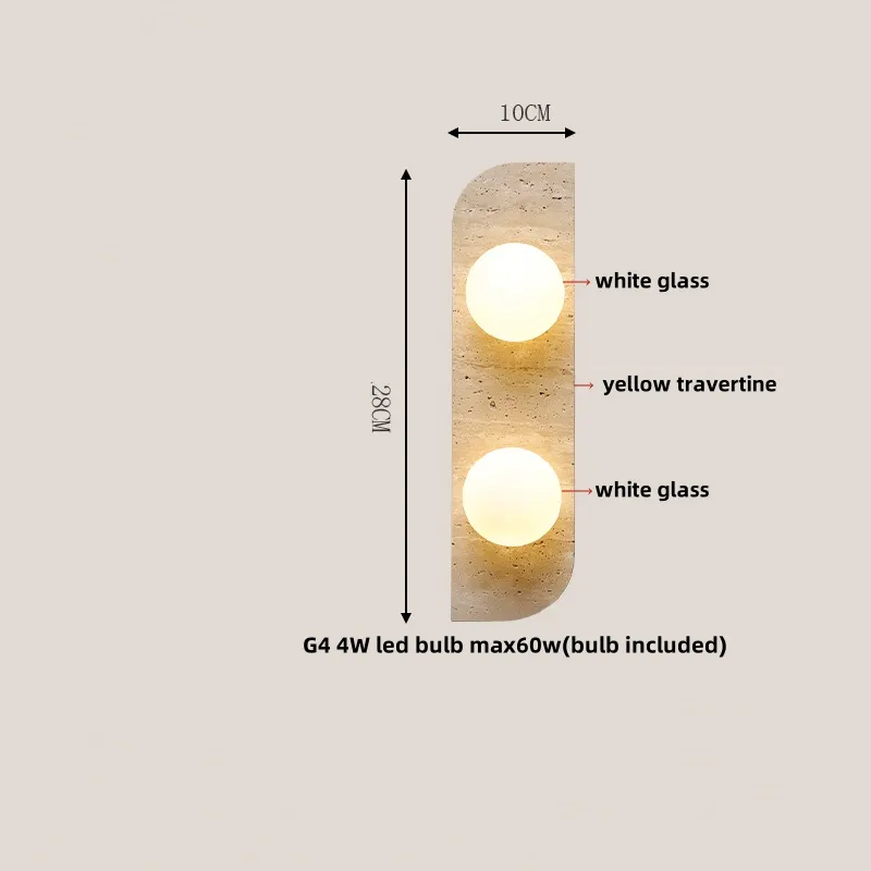 Lámpara de pared LED de vidrio blanco IWHD, lámpara de noche, vestíbulo, pasillo, estilo nórdico moderno, cueva amarilla, piedra creativa, lámpara de escalera - Image 20